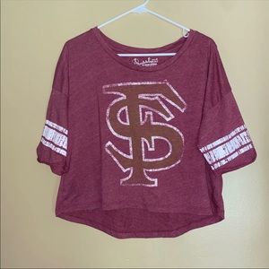 Women's Florida State Loose Fit Crop Top size Large